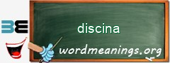 WordMeaning blackboard for discina